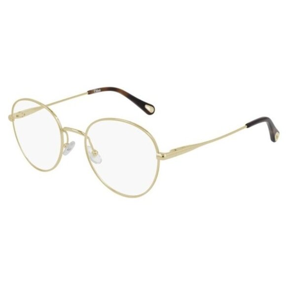 NEW CHLOE EYEGLASSES GOLD WOMEN EYEWEAR CHLOE CH0021OA 001 - Picture 1 of 3